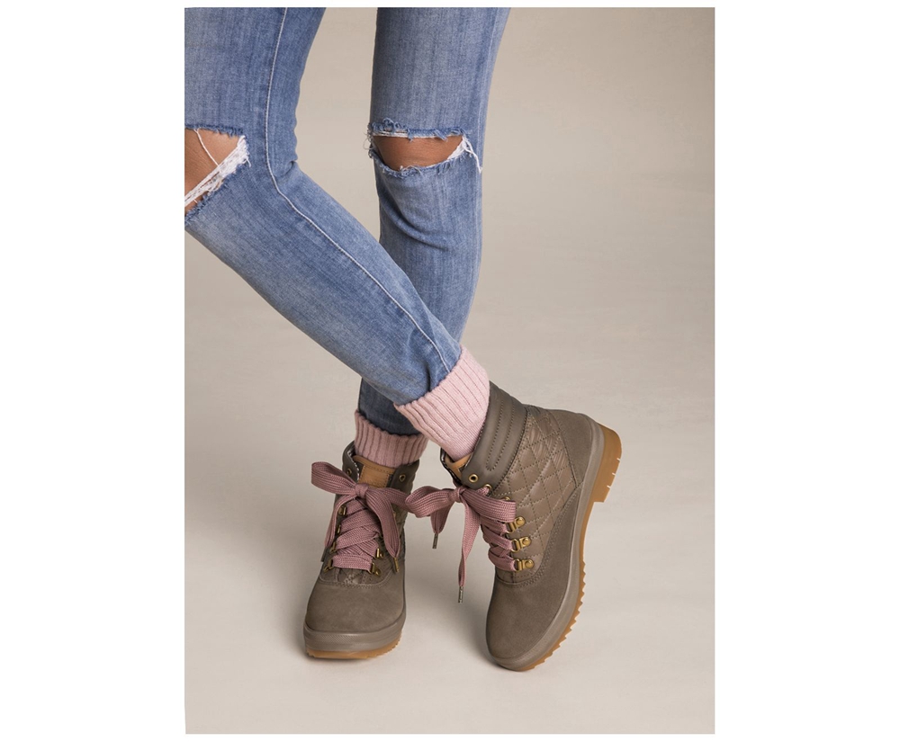 Μπότες Γυναικεια - Keds Camp Water-Resistant Suede W/ Thinsulate™ - Ελιά - HGRBQ0571